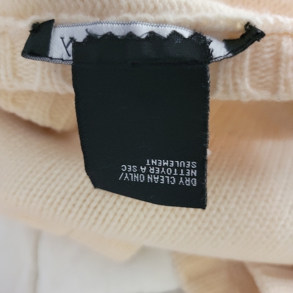 Theory M/L Wool Cashmere Tunic Knit Swater Top Sleeveless Poncho - Picture 4 of 4